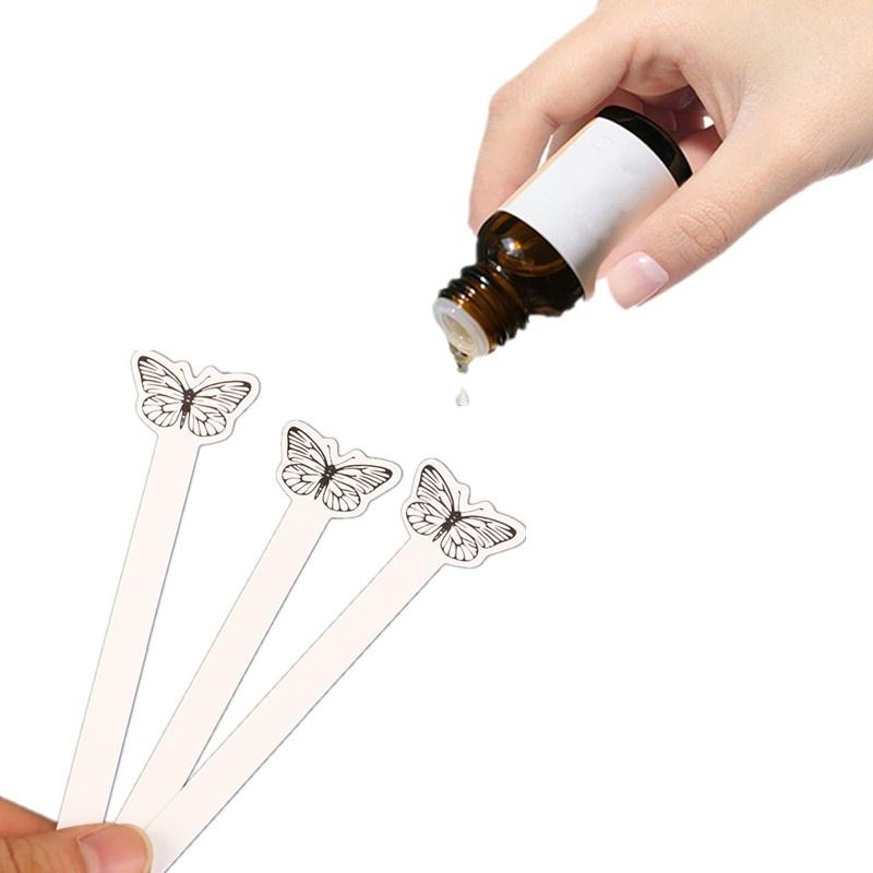 Perfume Fragrance Essential Oil - 100Pcs Creative Butterfly Shape Testing Aromatherapy