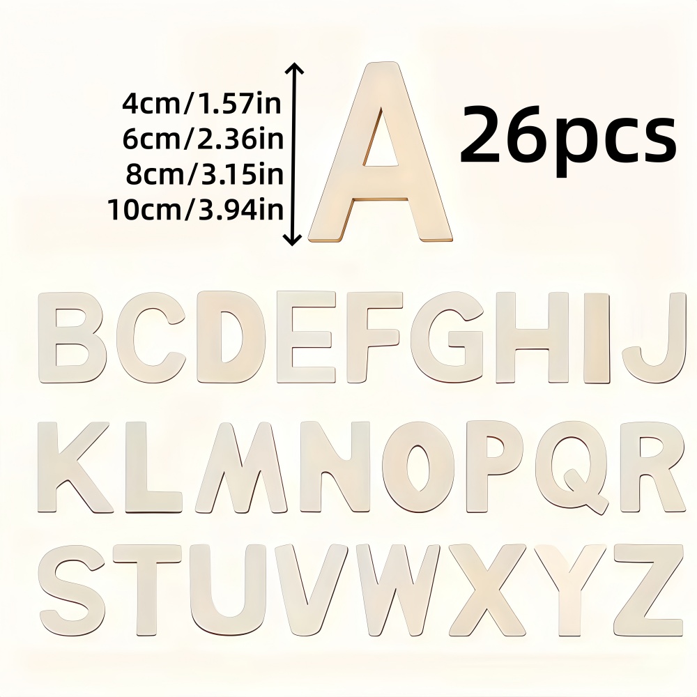 26pcs Designable Wood Letters  - огляд і ціна Oud Wood Chip