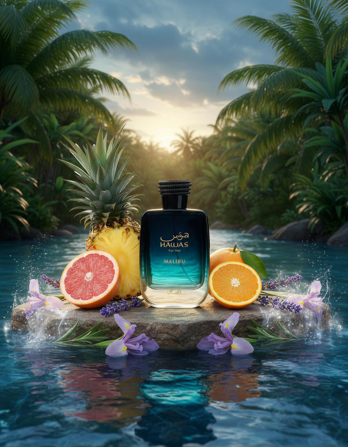 Rasasi Hawas Malibu For Him ED - огляд і ціна Perfume Fragrance Mist