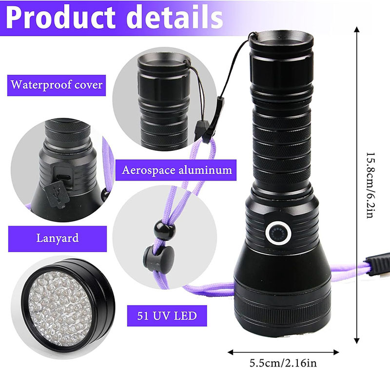TOPCOM 51LED UV Flashlight Rec - огляд і ціна Amber Musk Oil
