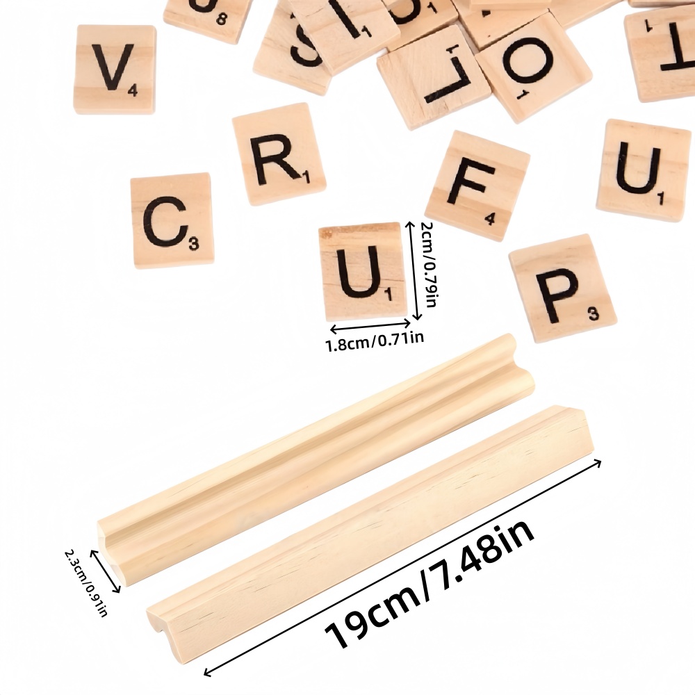 100PCS  Wooden Letter English  - огляд і ціна Oud Wood Chip