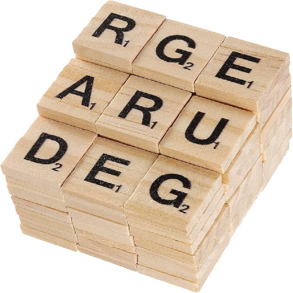 100PCS  Wooden Letter English  - огляд і ціна Oud Wood Chip