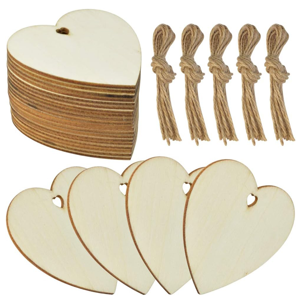 10/20/60Pcs Wood Heart Slices  - огляд і ціна Oud Wood Chip