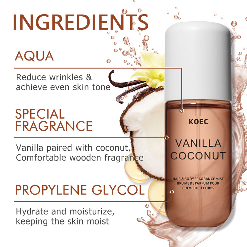 KOEC Vanilla & Coconut Fragran - огляд і ціна Perfume Fragrance Mist