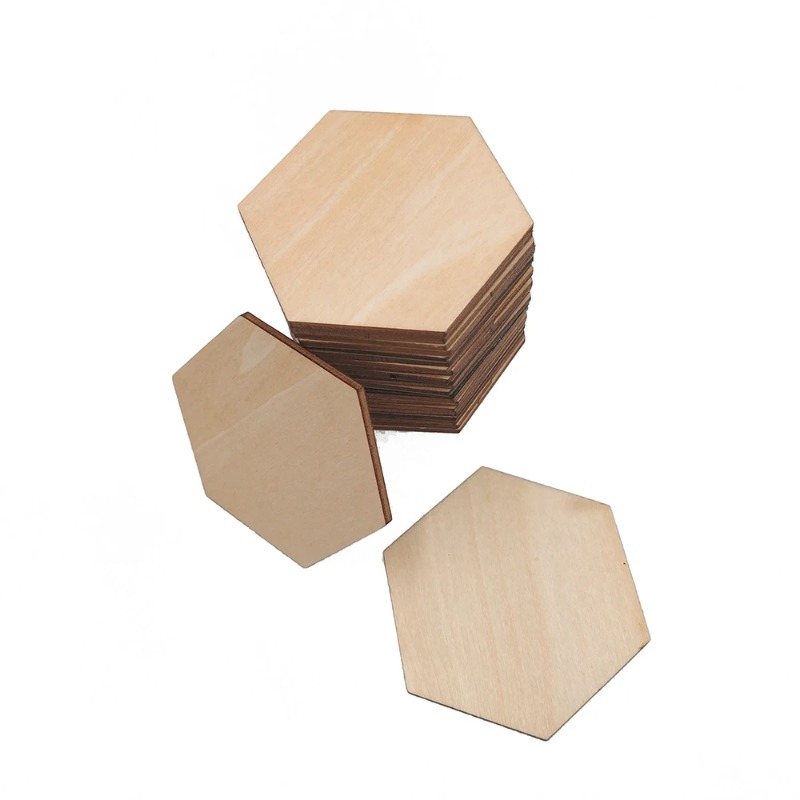 10-120mm Wooden Hexagon Blank  - огляд і ціна Oud Wood Chip