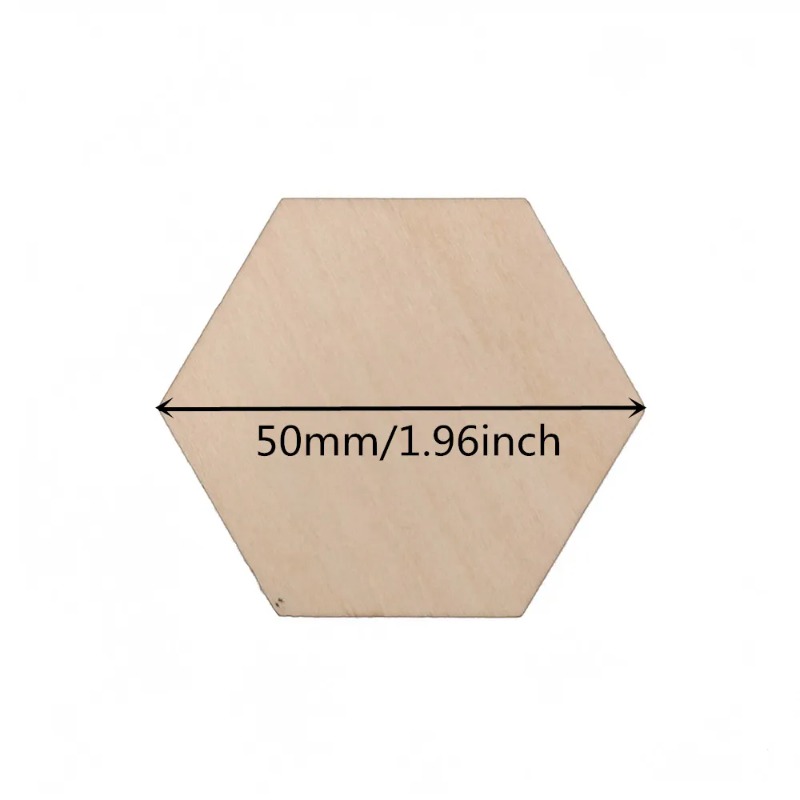 10-120mm Wooden Hexagon Blank  - огляд і ціна Oud Wood Chip