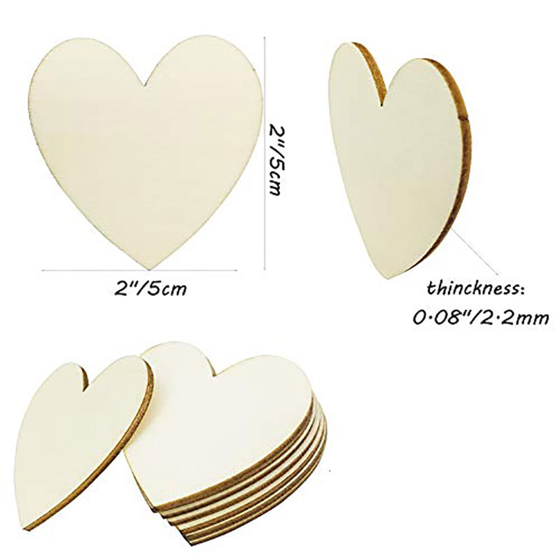3-100Pcs Unfinished Wooden Hea - огляд і ціна Oud Wood Chip