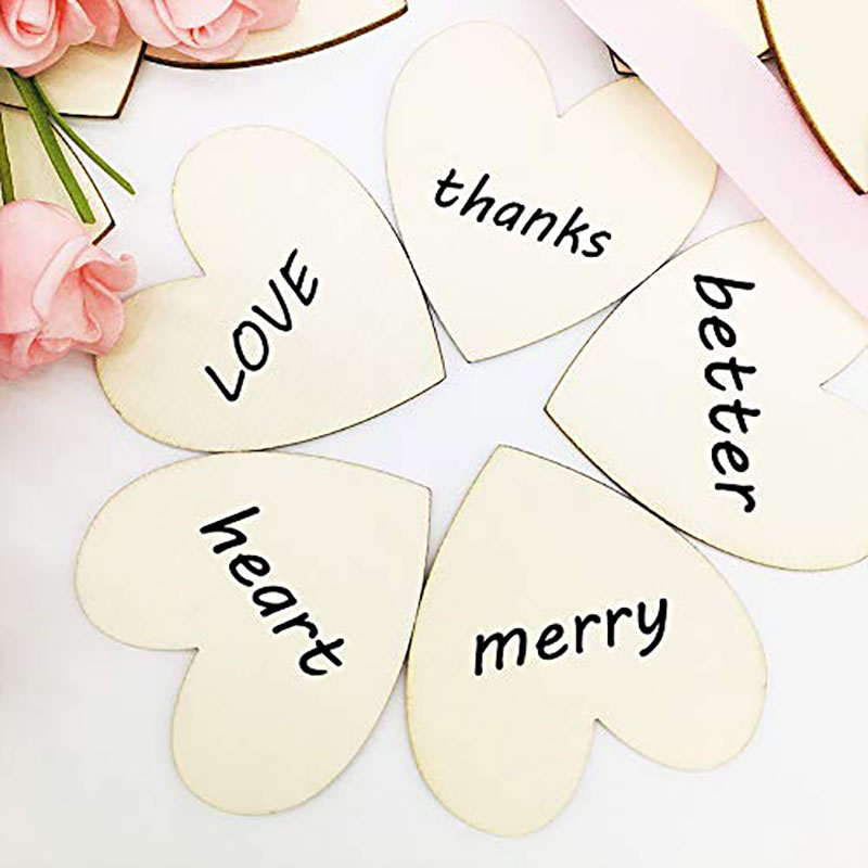 3-100Pcs Unfinished Wooden Hea - огляд і ціна Oud Wood Chip