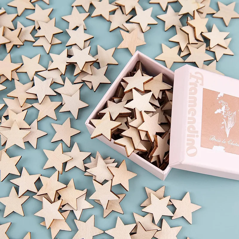 100-500Pcs Mini Wooden Stars B - огляд і ціна Oud Wood Chip