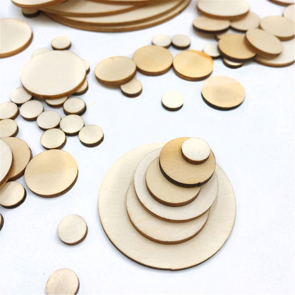 5-100Pcs Unfinished Round Wood - огляд і ціна Oud Wood Chip